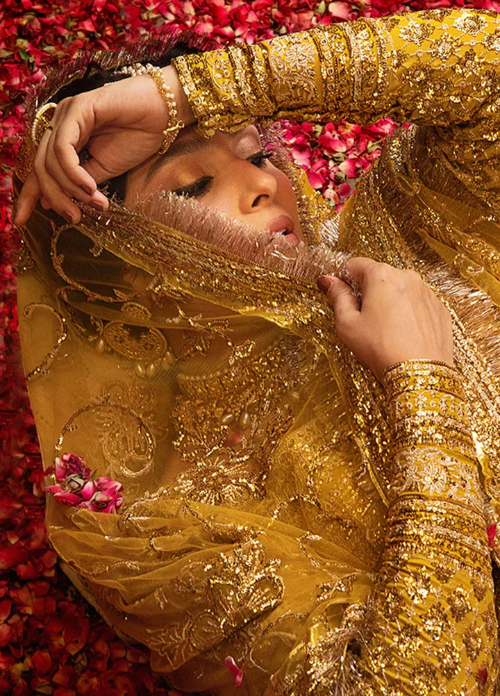 Jahan By Erum Khan Embroidered Raw Silk Suit Unstitched 3 Piece EK24JV3 Maharani - Formals Collection