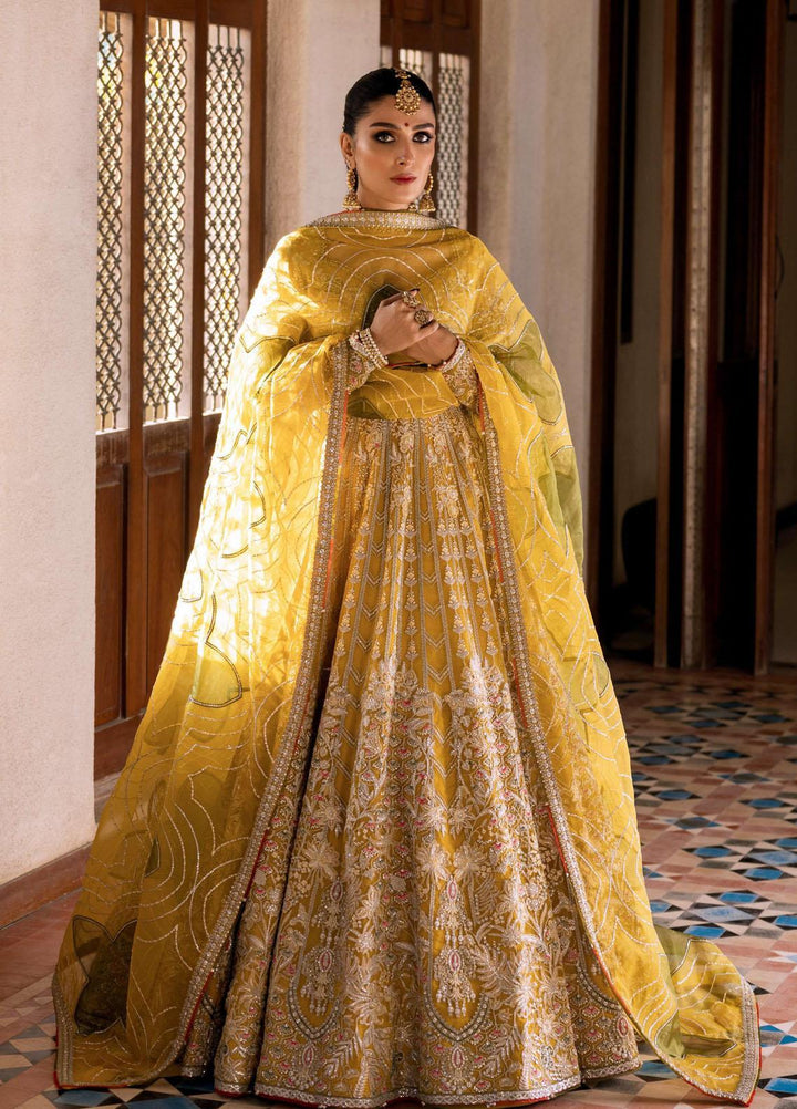 Jahan By Erum Khan Embroidered  Suits Unstitched 3 Piece EK22J Sooraj Mukhi - Wedding Collection