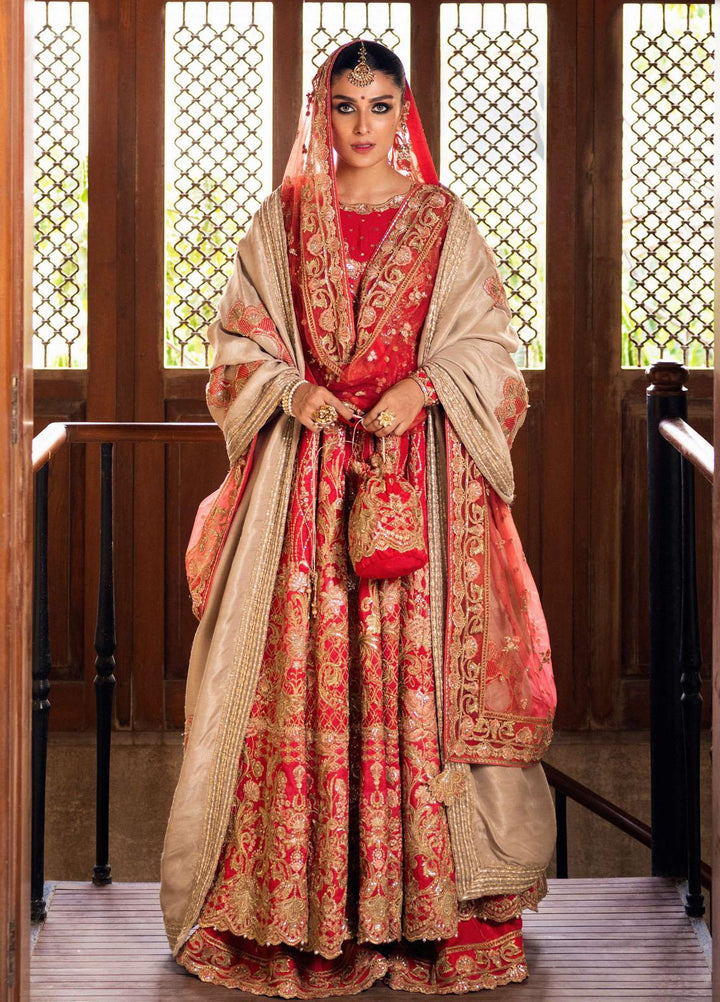 Jahan By Erum Khan Embroidered  Suits Unstitched 3 Piece EK22J Rani - Wedding Collection