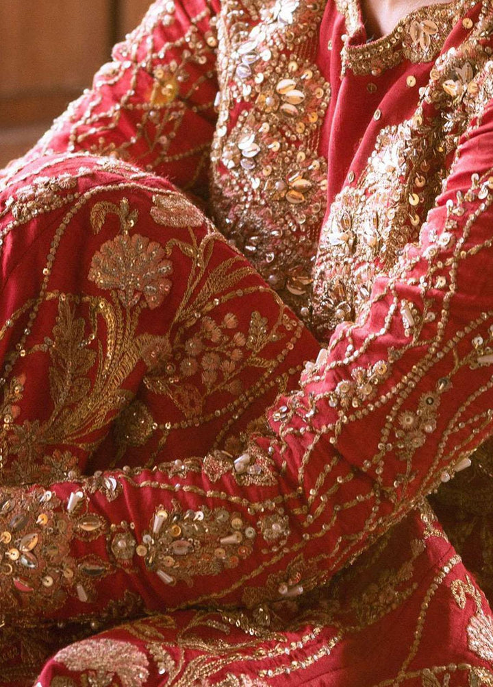 Jahan By Erum Khan Embroidered  Suits Unstitched 3 Piece EK22J Rani - Wedding Collection