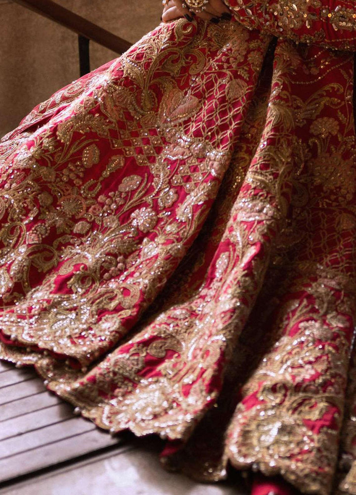 Jahan By Erum Khan Embroidered  Suits Unstitched 3 Piece EK22J Rani - Wedding Collection