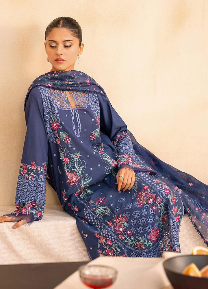 Jahan by Rajbari Embroidered Lawn Suits Unstitched 3 Piece RB25JPF D-2 B Taliah - Summer Collection