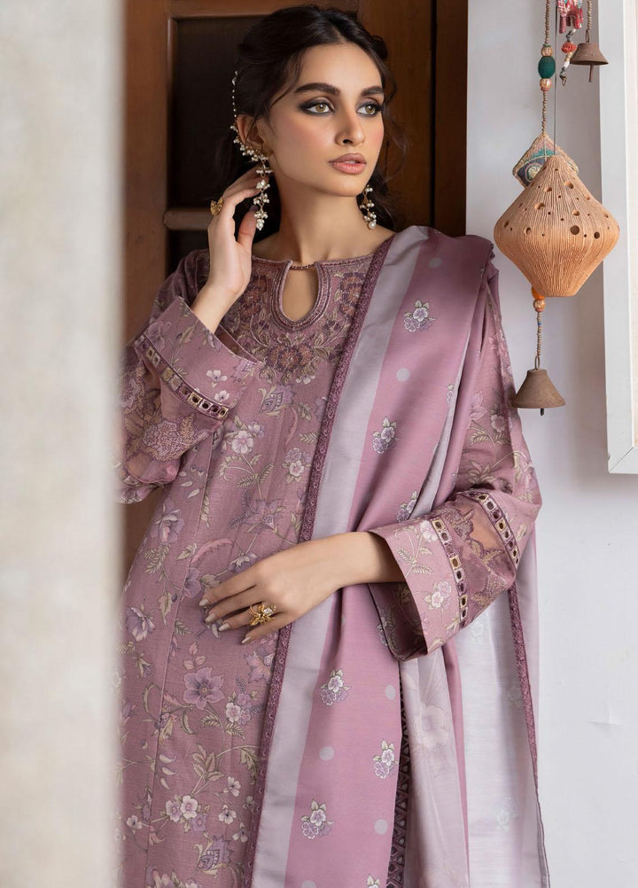 Jahanara By Iznik Embroidered Slub Suits Unstitched 3 Piece IZ23J IJK 06 Delaram - Winter Collection