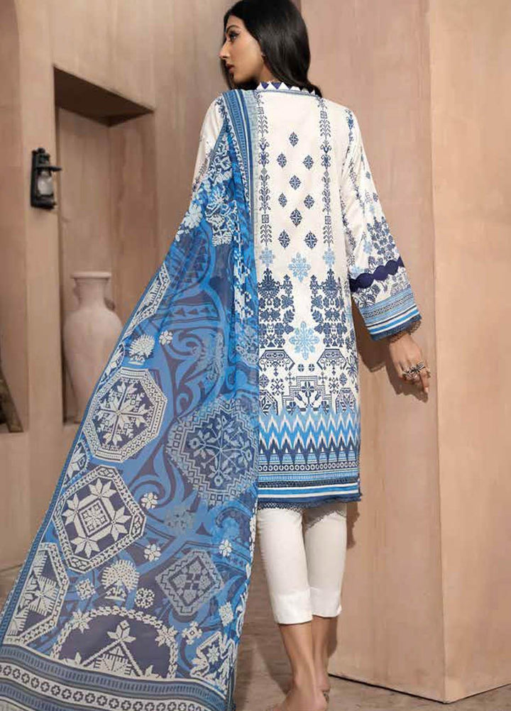 Jahanara Embroidered Lawn Suits Unstitched 3 Piece JN21SS 07 - Luxury Collection