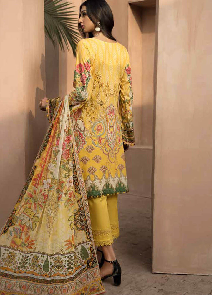 Jahanara Embroidered Lawn Suits Unstitched 3 Piece JN21SS 10 - Luxury Collection