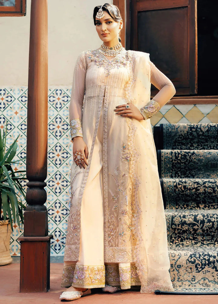 Jamnii Pret Embroidered Organza 3 Piece Suit Noor-E-Subha