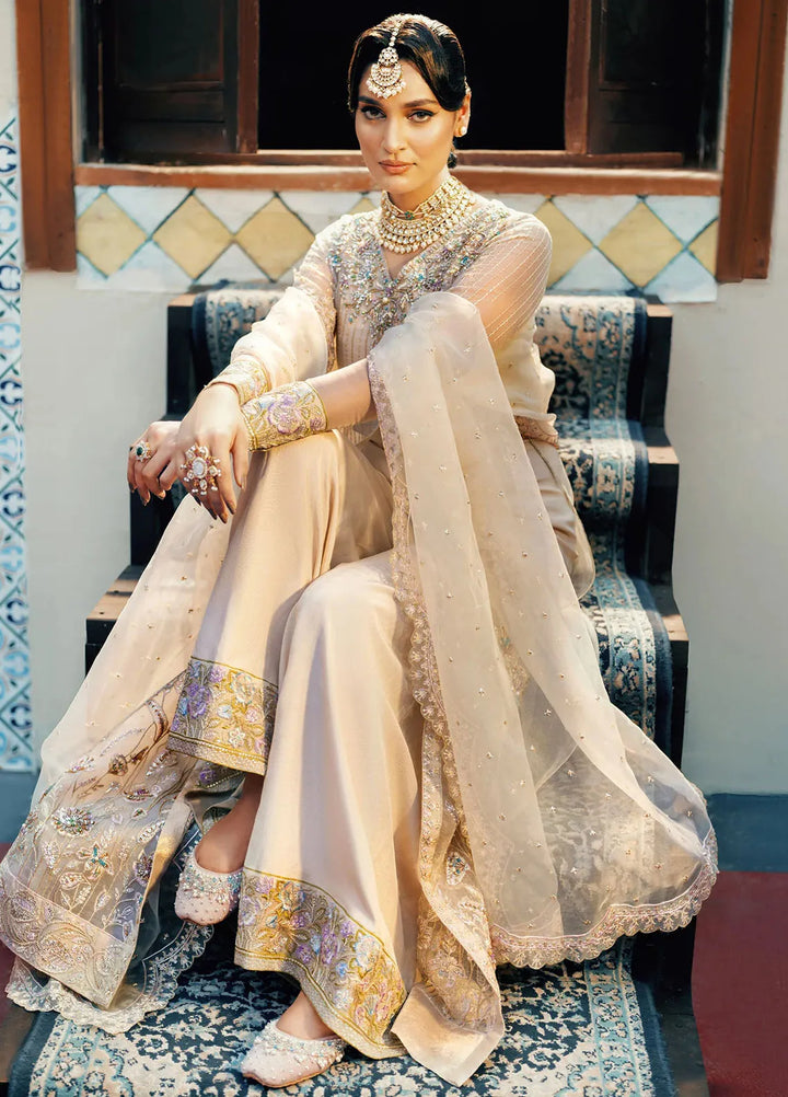 Jamnii Pret Embroidered Organza 3 Piece Suit Noor-E-Subha