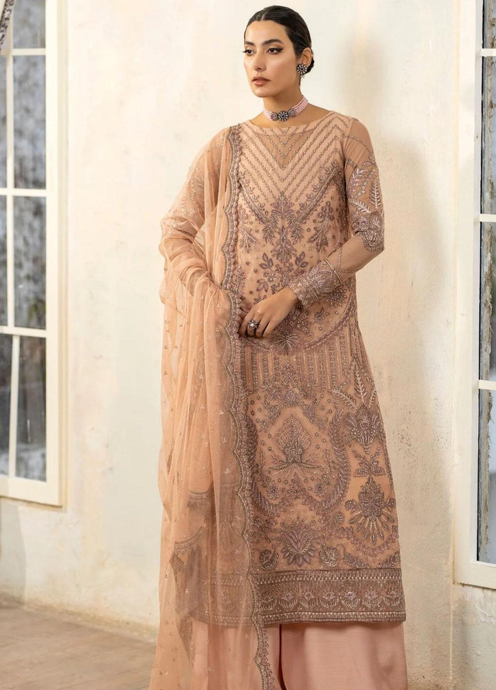 Janan By Mohagni Embroidered Net Suits Unstitched 3 Piece MGL-08 Niana - Festive Collection