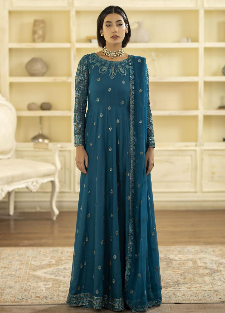 Mohagni Pret Embroidered Chiffon 3 Piece Suit MGL-12 ELNAZ