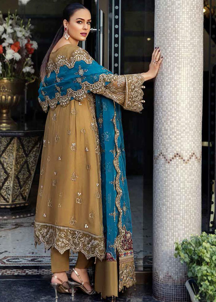 Jannan by Riaz Arts Embroidered Chiffon Suits Unstitched 3 Piece RA22J JL-04 - Luxury Collection