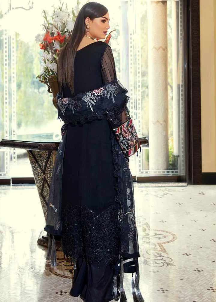 Jannan by Riaz Arts Embroidered Chiffon Suits Unstitched 3 Piece RA22J JL-08 - Luxury Collection