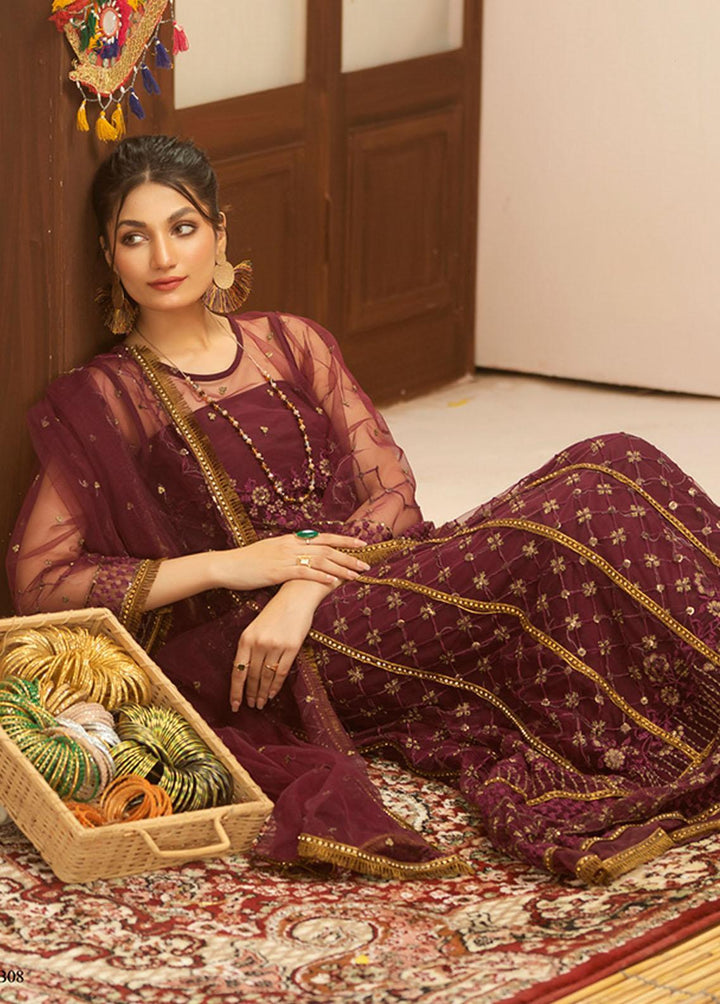 Jashan-e-Bahara By Noorma Kaamal Embroidered  Suits Unstitched 3 Piece NK23JB NK-JB08 - Festive Collection