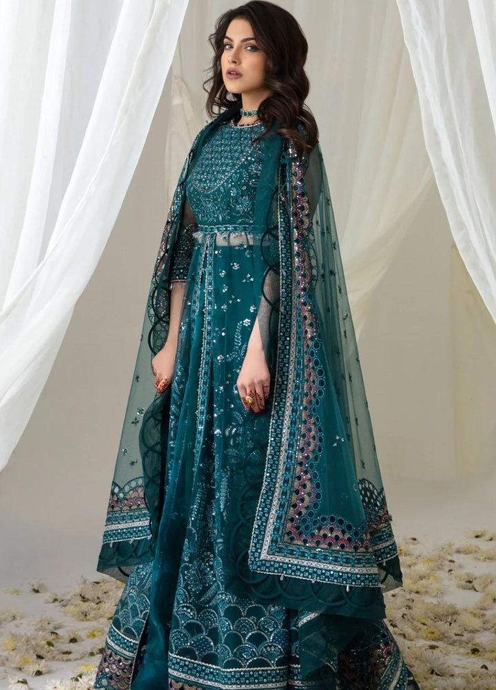 Jazmin Embroidered Net Suits Unstitched 3 Piece JZ23OE Amora - Formal Collection