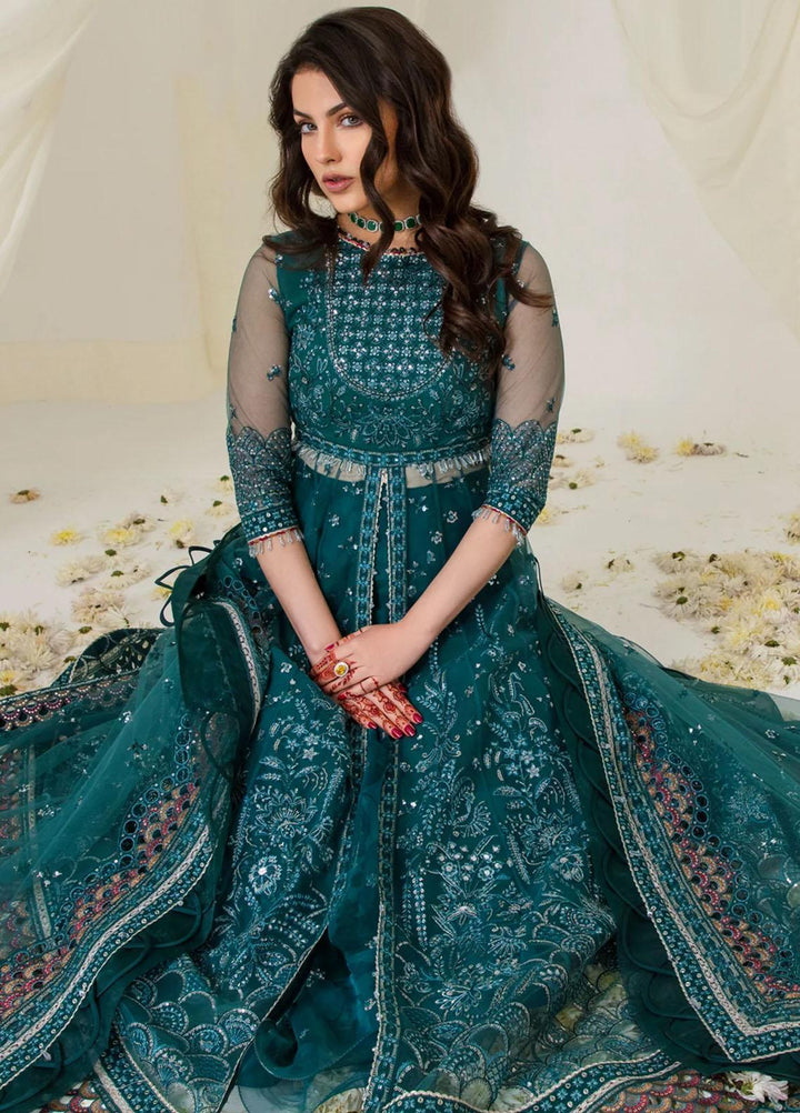 Jazmin Embroidered Net Suits Unstitched 3 Piece JZ23OE Amora - Formal Collection
