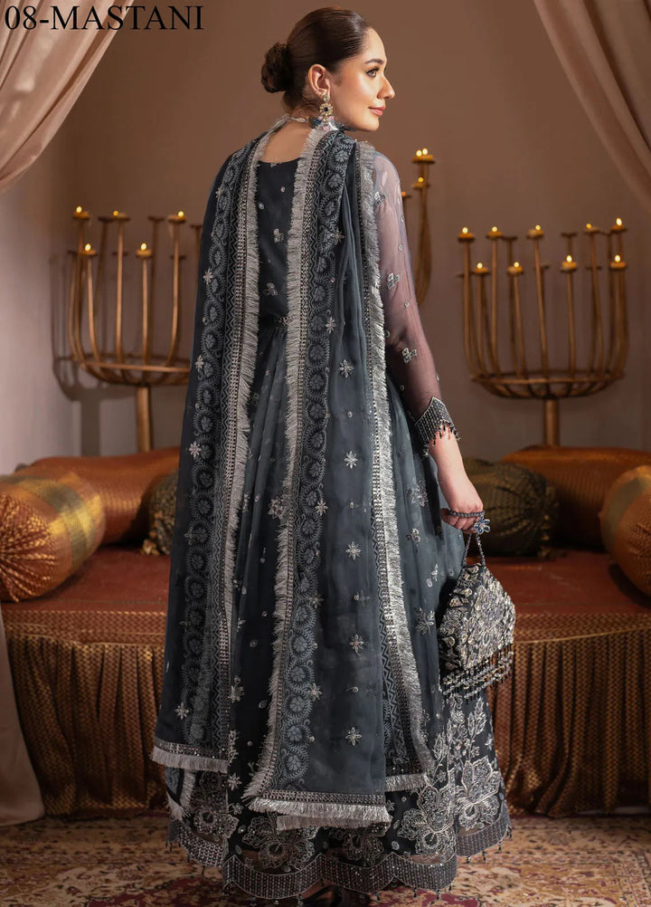 Jhalak by Alizeh Embroidered Chiffon Suit Unstitched 3 Piece AFB24J D-08 Mastani - Festive Collection