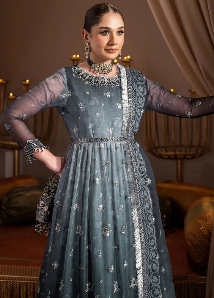 Jhalak by Alizeh Embroidered Chiffon Suit Unstitched 3 Piece AFB24J D-08 Mastani - Festive Collection