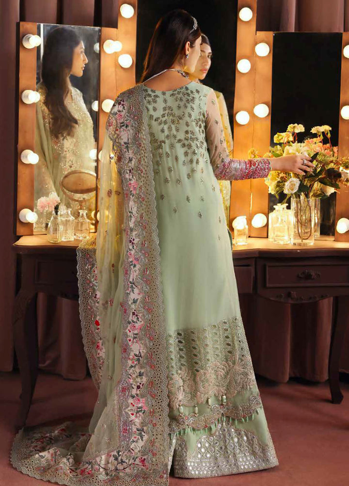 Jhoomro by Nureh Embroidered Chiffon Suits Unstitched 4 Piece NU25JF NL-86 - Formals Collection