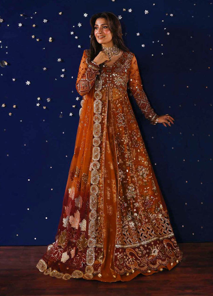 Jhoomro by Nureh Embroidered Net Suits Unstitched 4 Piece NU25JF NL-80 A - Formals Collection