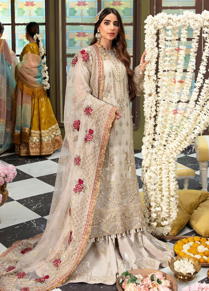 Jhoomro By Nureh Embroidered Chiffon Suits Unstitched 4 Piece NU23JH NL-51 Fasana - Luxury Formal Collection