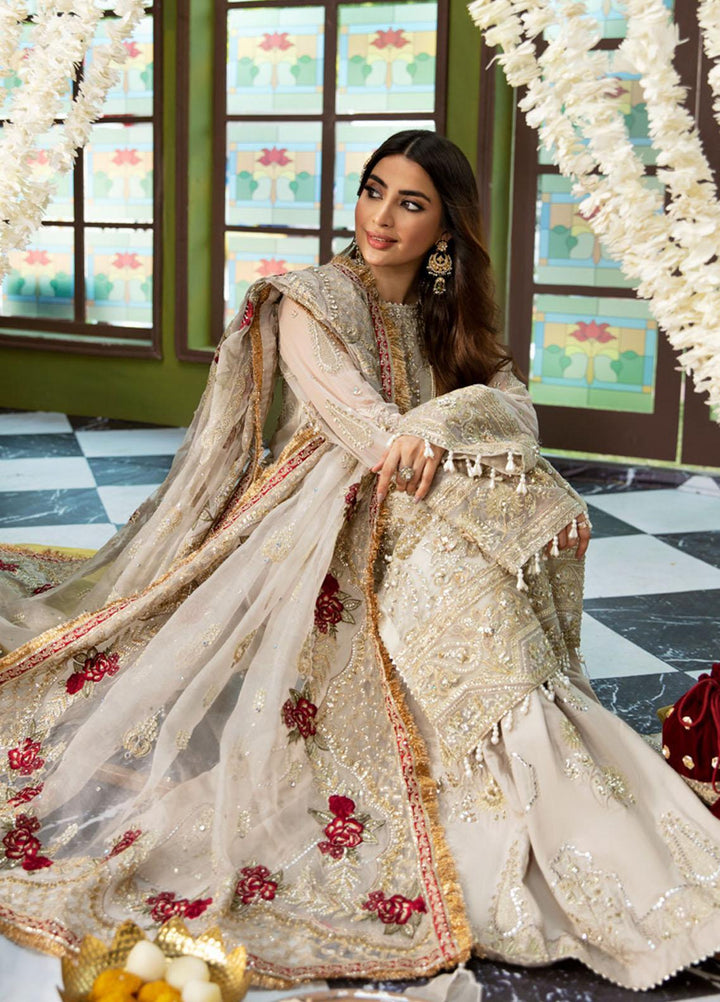 Jhoomro By Nureh Embroidered Chiffon Suits Unstitched 4 Piece NU23JH NL-51 Fasana - Luxury Formal Collection