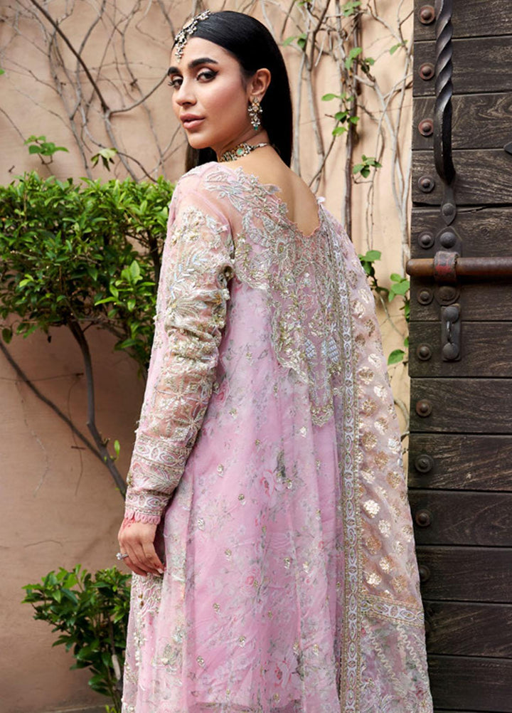 Jhoomro By Nureh Embroidered Organza Suits Unstitched 4 Piece NU23JH NL-54 Rhim Jhim - Luxury Formal Collection