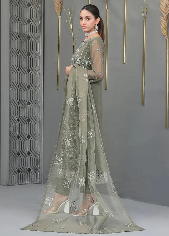 Jiah By Tawakkal Fabrics Embroidered Chiffon Suit Unstitched 3 Piece RA24J D-3746 - Festive Collection
