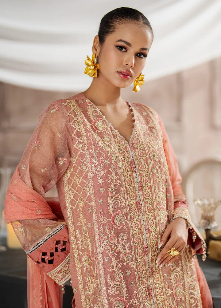 Jihan by Salitex Embroidered Cotton Net Suits Unstitched 3 Piece SUNW6JI008UT - Festive Collection