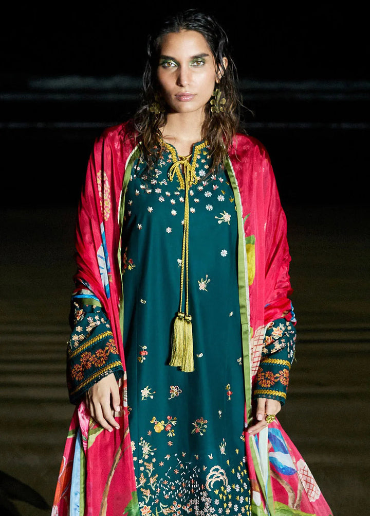 Jugnu by Hussain Rehar Embroidered Lawn Suits Unstitched 3 Piece HRR25JSS Anara - Summer Collection