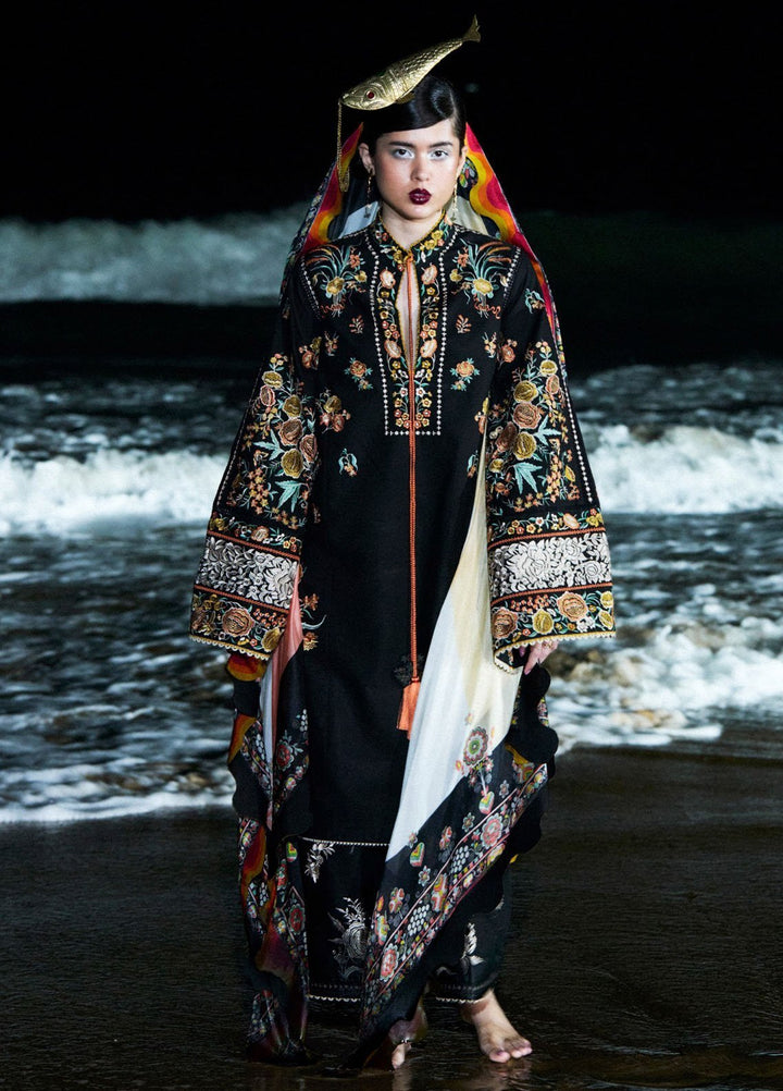 Jugnu by Hussain Rehar Embroidered Lawn Suits Unstitched 3 Piece HRR25JSS Gulbar - Summer Collection