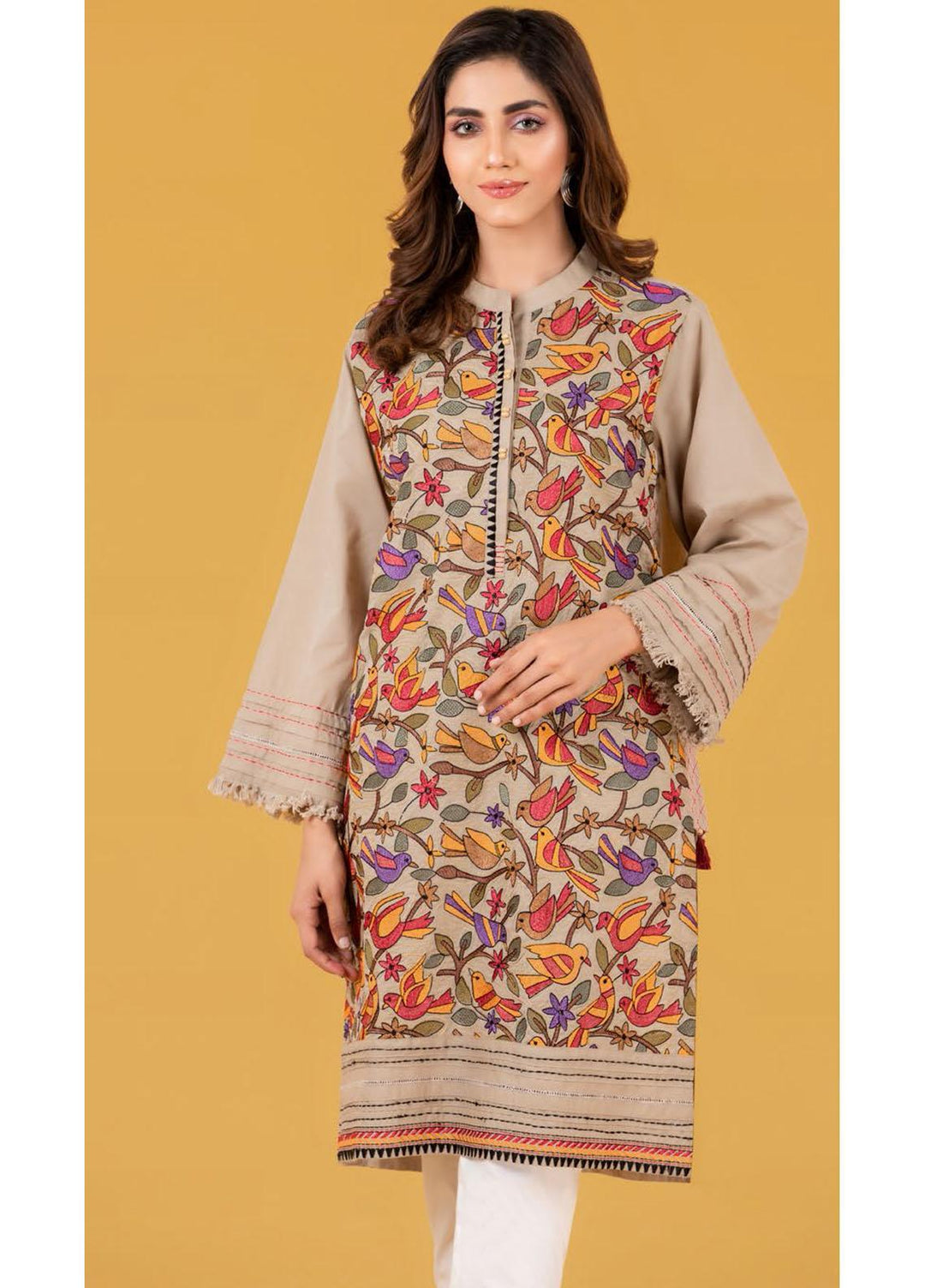 Gul Ahmed Luxury Pret Embroidered Cambric Kurties GA21K WGK-CMS-DE-146
