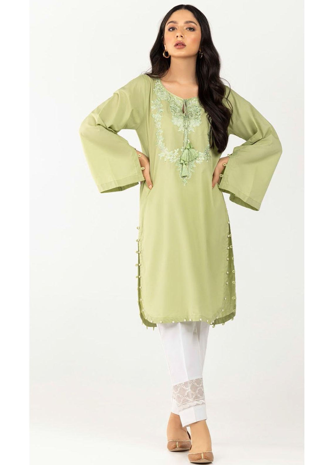 Gul Ahmed Luxury Pret Printed Cambric Kurties GA21K WGK-CMS-DE-706