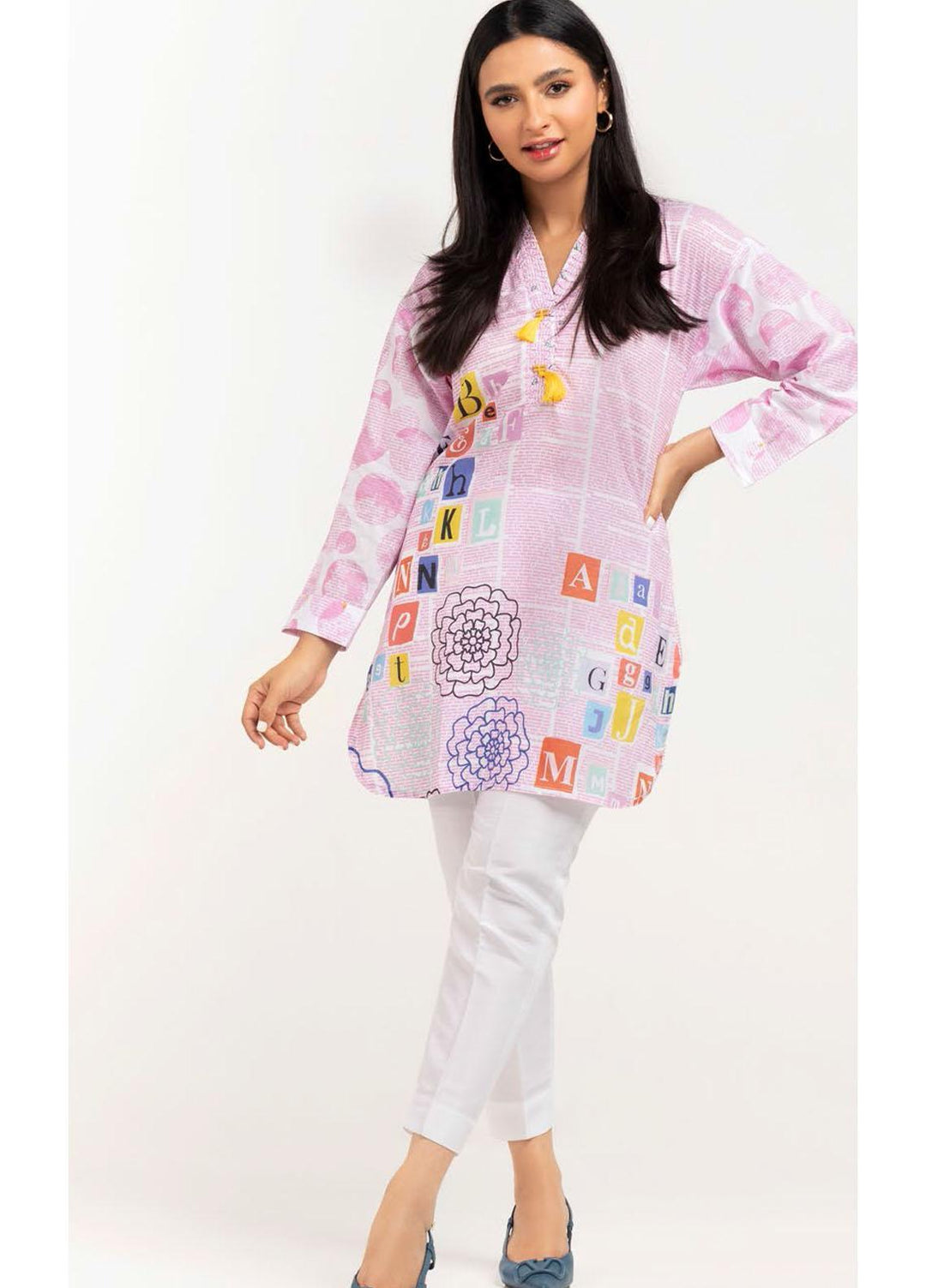 Gul Ahmed Luxury Pret Printed Lawn Kurties GA21K WGK-CMS-DP-781