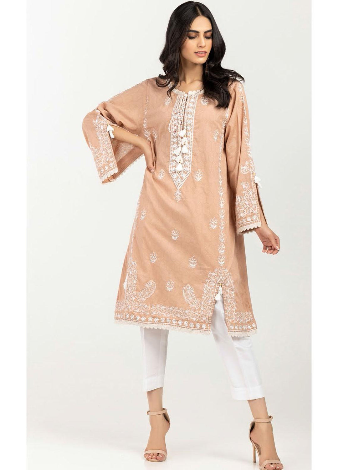 Gul Ahmed Luxury Pret Embroidered Dobby Kurties GA21K WGK-DBS-DE-152