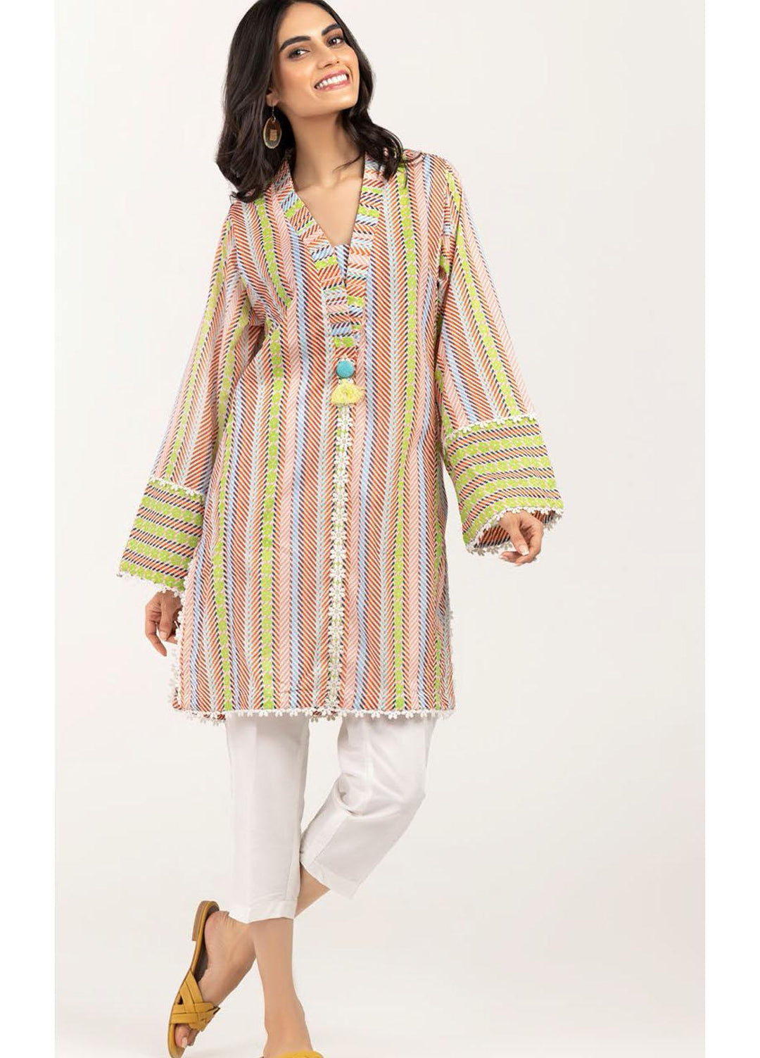 Gul Ahmed Luxury Pret Printed Lawn Kurties GA21K WGK-LWS-DP-435