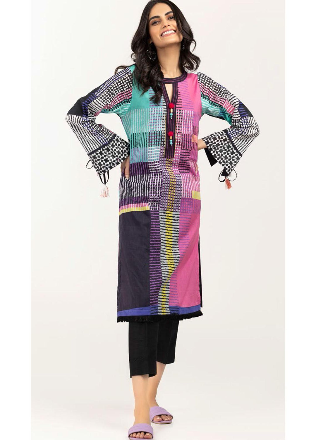 Gul Ahmed Luxury Pret Printed Lawn Kurties GA21K WGK-LWS-DP-436
