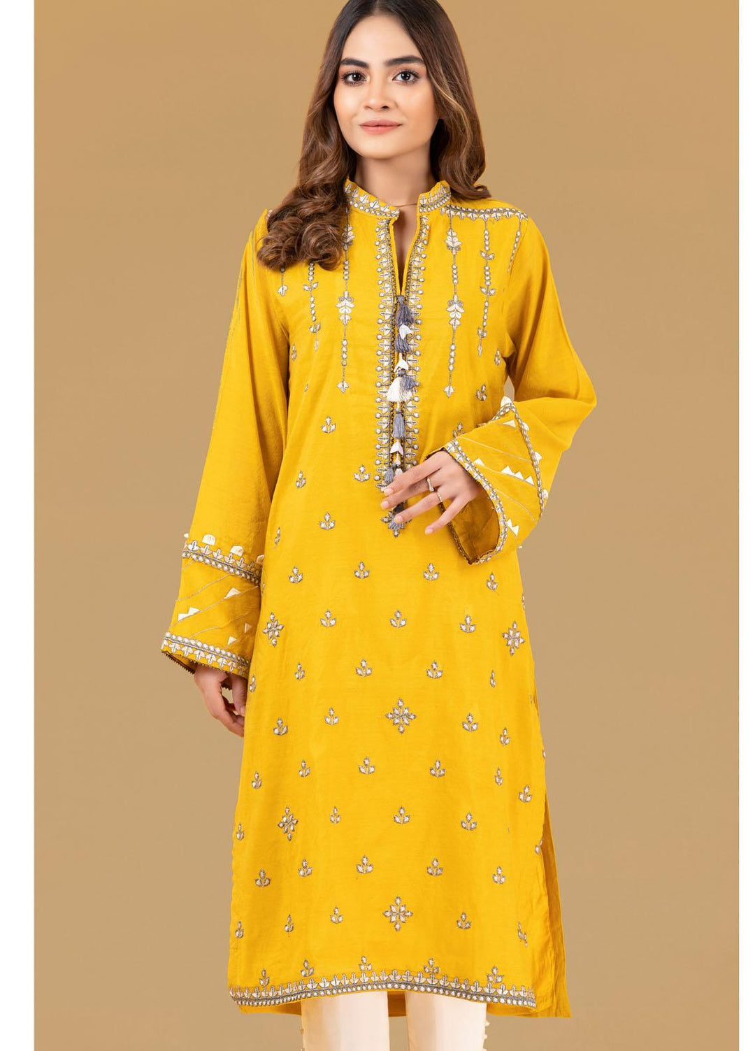 Gul Ahmed Luxury Pret Embroidered Cotton Kurties GA21K WGK-YDS-DE- 416