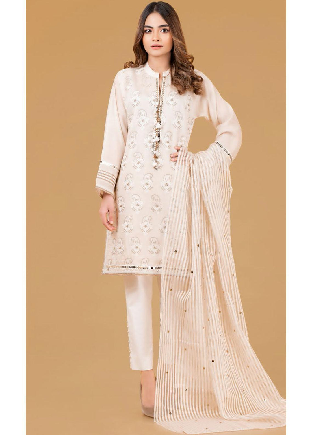 Gul Ahmed Luxury Pret Embroidered Cotton 2 Piece Suit GA21K WGK-YDS-DE-414