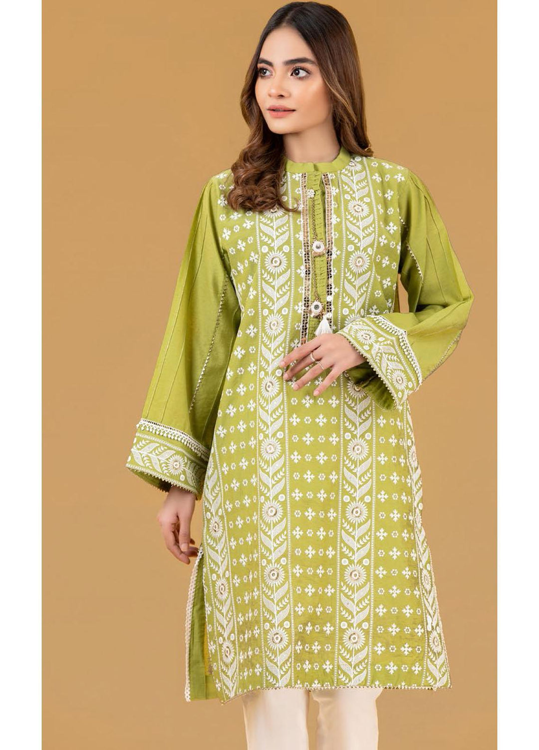 Gul Ahmed Luxury Pret Embroidered Cotton Kurties GA21K WGK-YDS-DE-420