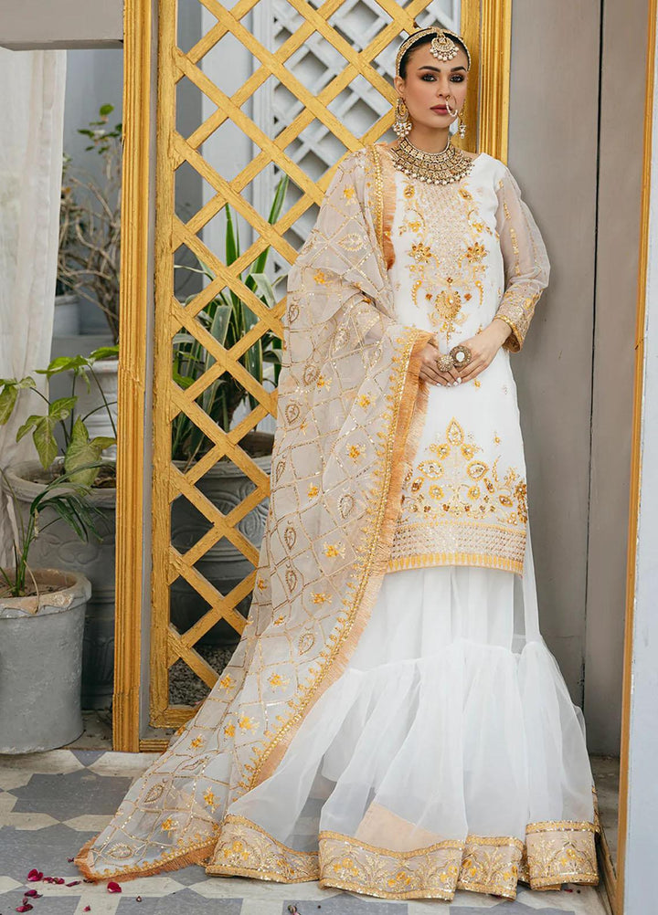 Kahani By Daud Abbas Embroidered Organza Suits Unstitched 3 Piece DA23K Tamana - Luxury Collection