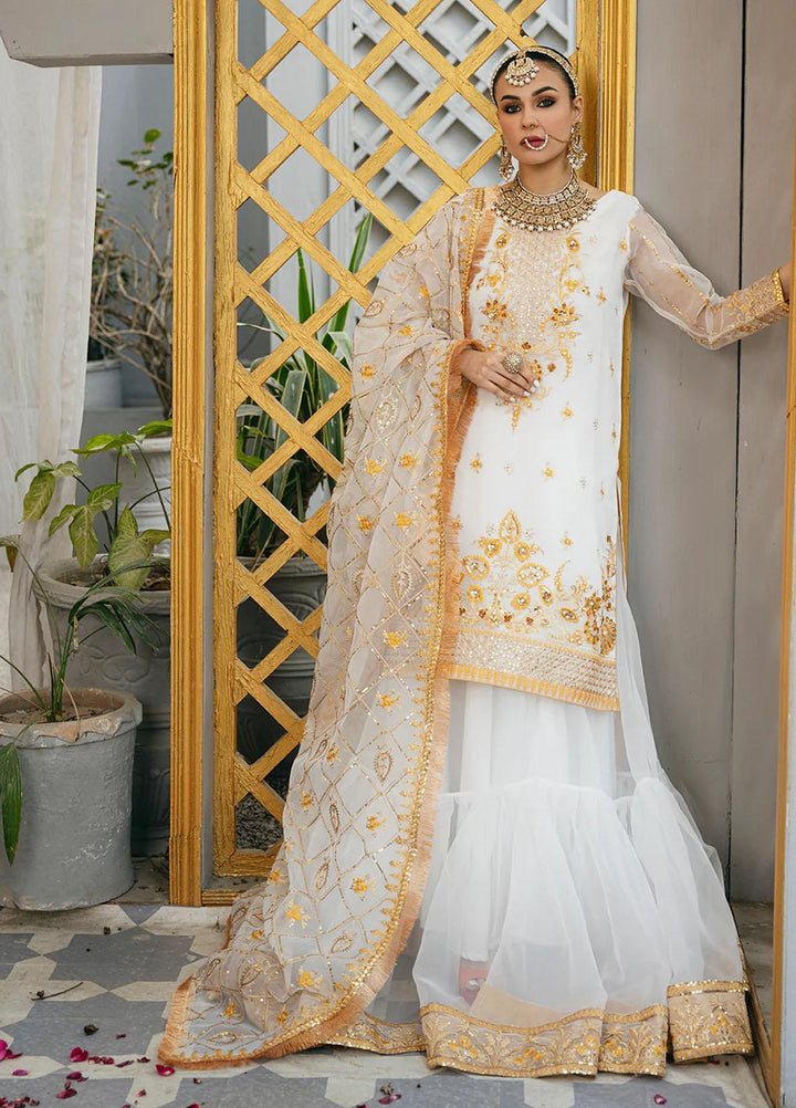 Kahani By Daud Abbas Embroidered Organza Suits Unstitched 3 Piece DA23K Tamana - Luxury Collection