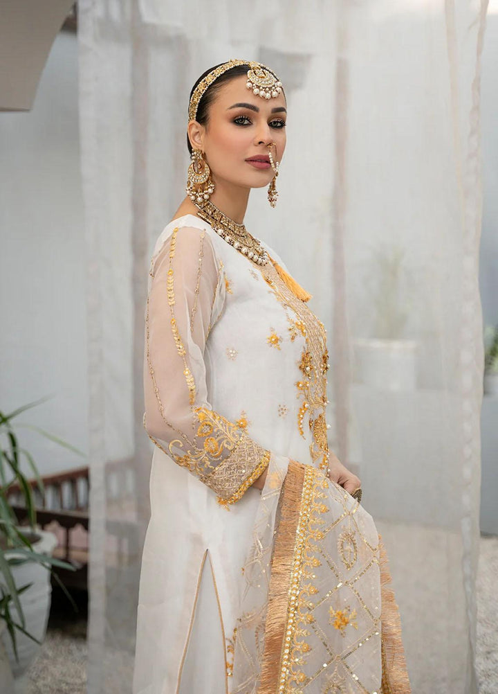Kahani By Daud Abbas Embroidered Organza Suits Unstitched 3 Piece DA23K Tamana - Luxury Collection