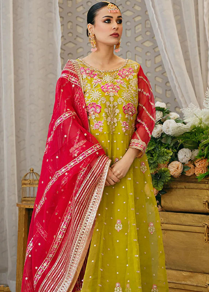 Kahani By Daud Abbas Embroidered Organza Suits Unstitched 2 Piece DA23K Ghazal - Luxury Collection