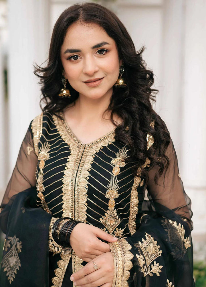 Kahani By Daud Abbas Embroidered Organza Suits Unstitched 3 Piece DA23K Wafa - Luxury Collection