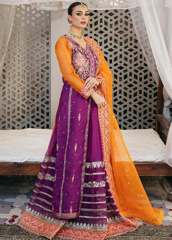 Kahani By Daud Abbas Embroidered Organza Suits Unstitched 3 Piece DA23K Fasana - Luxury Collection