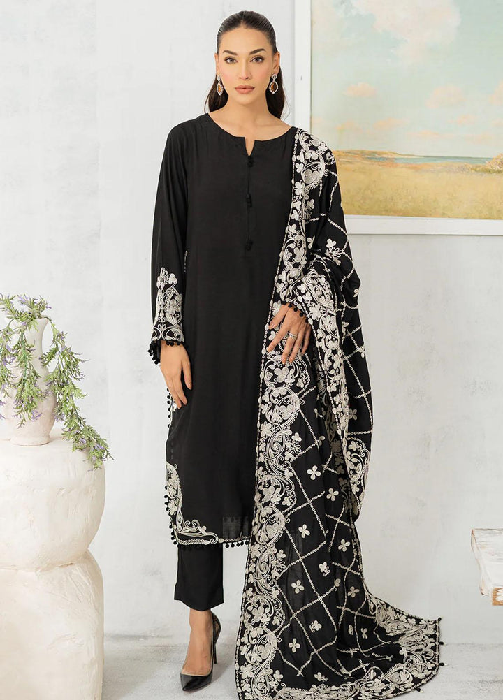 Muraad Pret Embroidered Raw Silk 3 Piece Suit Nora