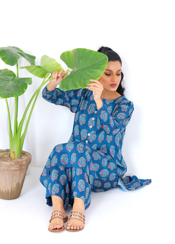 Noorangi Casual Pret  Silk 2 Piece Dress NR22KF WP-10