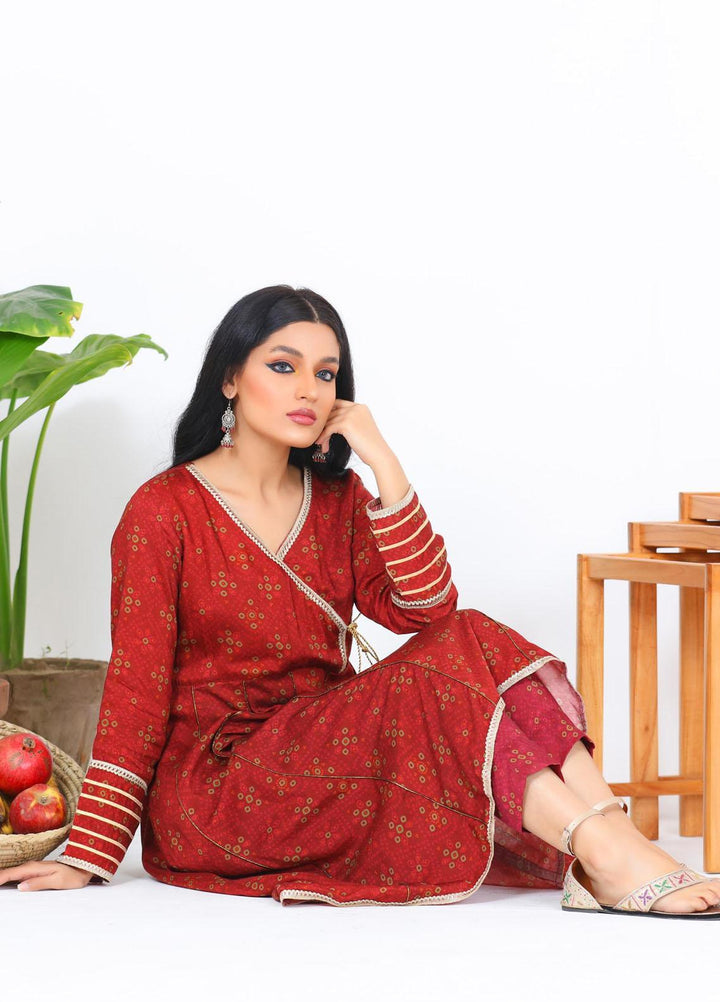 Noorangi Casual Pret  Silk 2 Piece Dress NR22KF WP-13