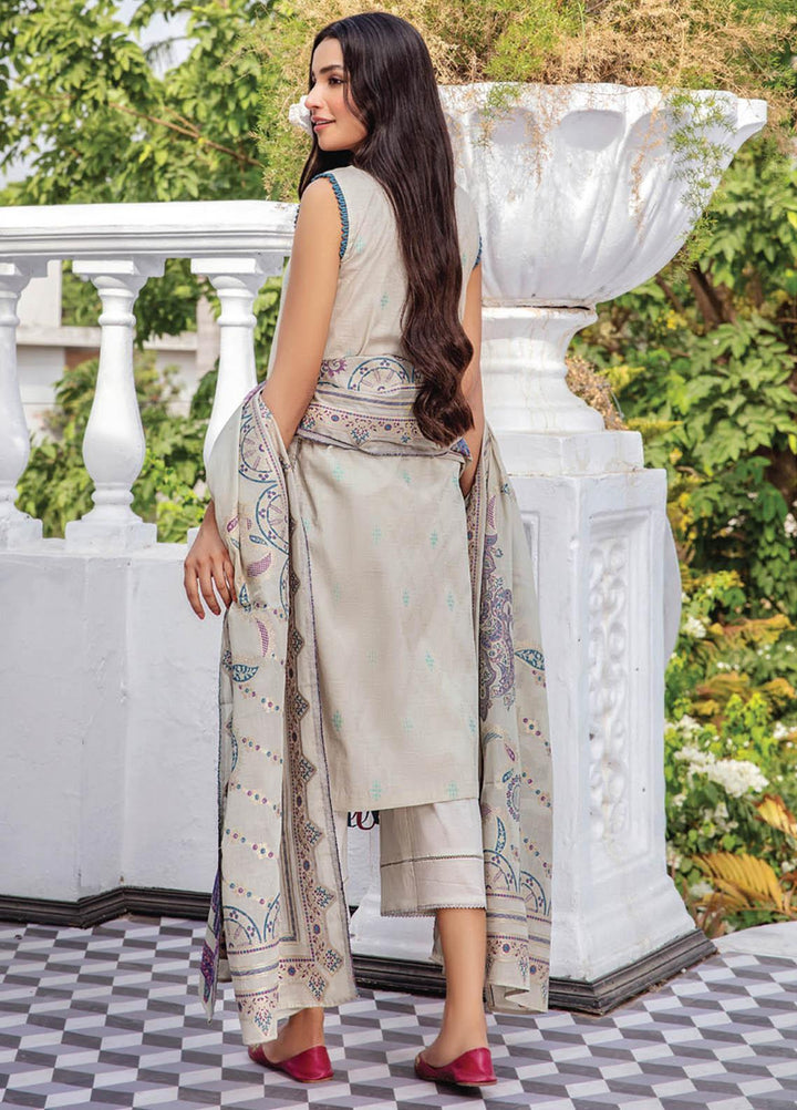 Kalam By Humdum Jacquard Lawn Suits Unstitched 3 Piece HD23K D-1 - Summer Collection
