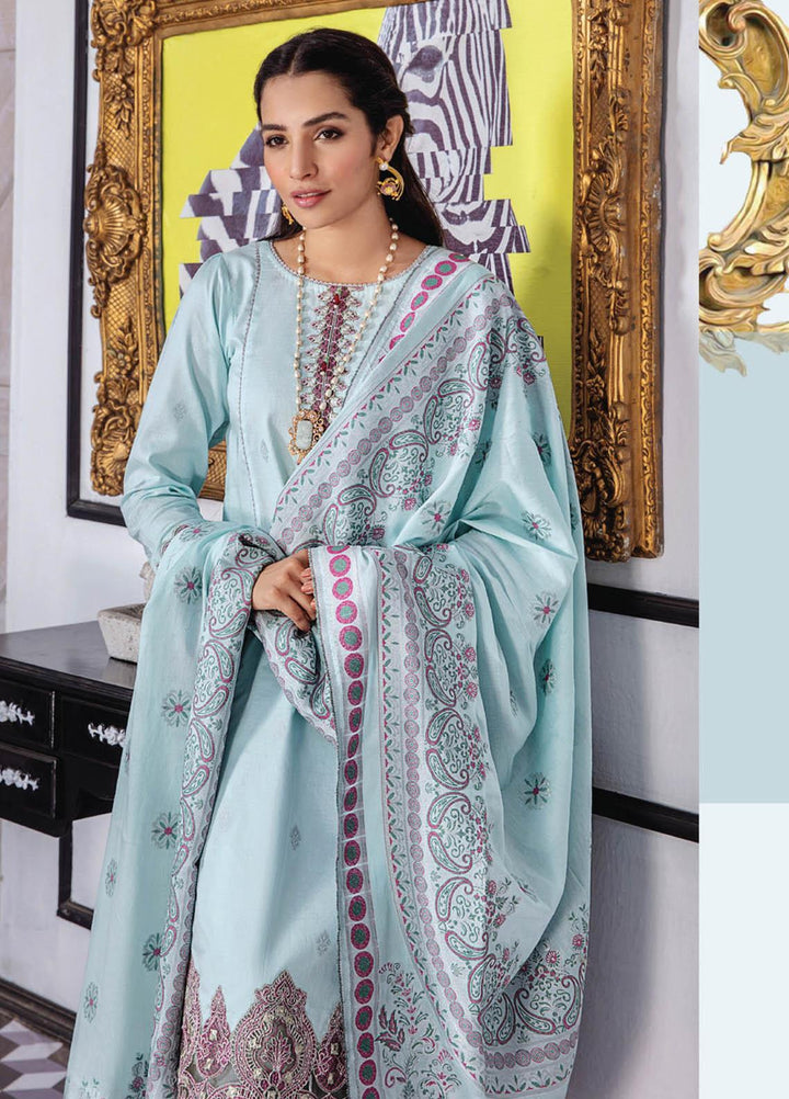 Kalam By Humdum Jacquard Lawn Suits Unstitched 3 Piece HD23K D-4 - Summer Collection