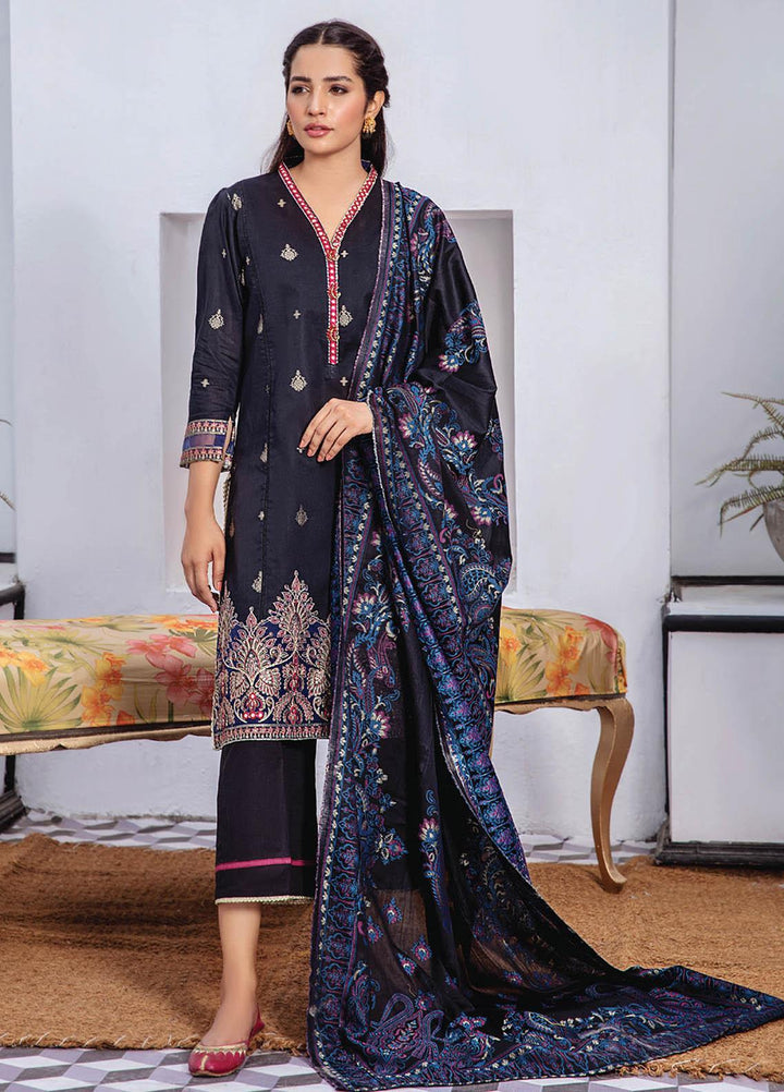 Kalam By Humdum Jacquard Lawn Suits Unstitched 3 Piece HD23K D-5 - Summer Collection